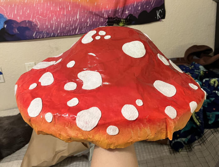 Mushroom Hat (made during Covid-19 lockdown)