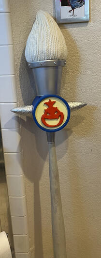 Magic Paintbrush based on object used by Bowser Jr. in Super Mario Sunshine (Bowser Jr. symbol side)
