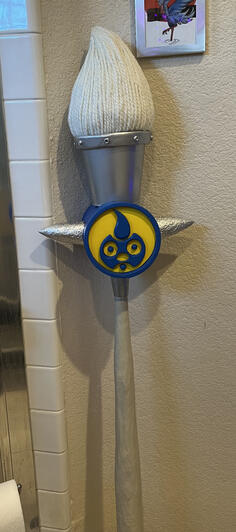 Magic Paintbrush based on object used by Bowser Jr. in Super Mario Sunshine (Dr. E. Gadd symbol side)